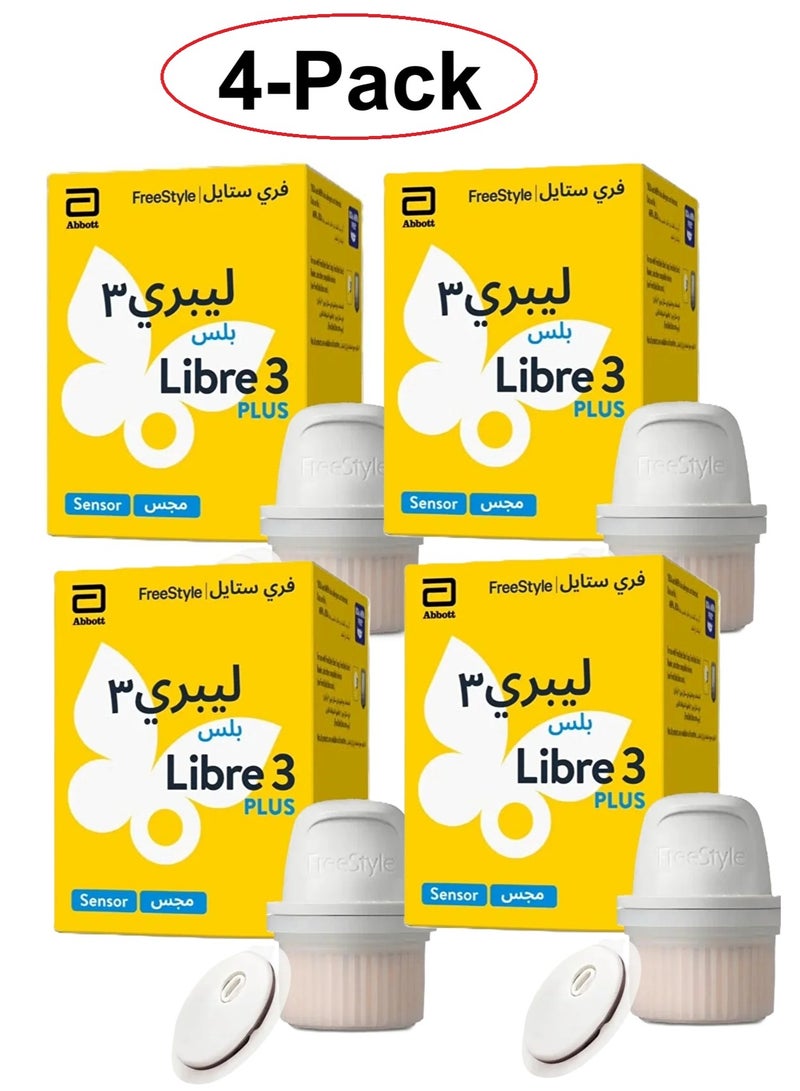 Abbott 4-Piece Freestyle Libre3 Plus Glucose Sensor - Image 1